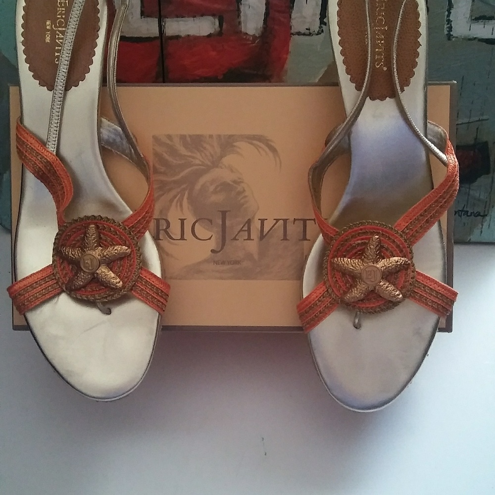 ERIC JAVITZ New York Heeled Starfish Sandal
